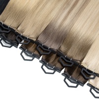 Extensions de cheveux humains à coudre, 100% cheveux vierges russes bruts, sans nœuds, sans perte, vente en gros