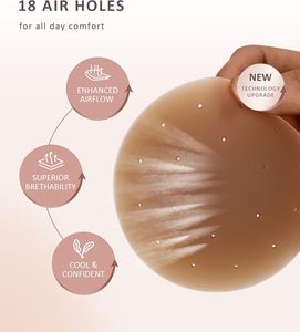 Silikon-Nippel abdeckungen für Frauen Wieder verwendbare Brust polster Wasserdichte BH-Aufkleber für Kleider No Show Nippel pasteten für nahtlose - Product Image 4