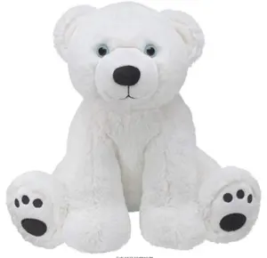 थोक सर्दियों सफेद ध्रुवीय भालू भरवां animal12 इंच/साहसिक ग्रह ध्रुवीय भालू खिलौना सुपर नरम 10 "भरवां आलीशान जानवरों