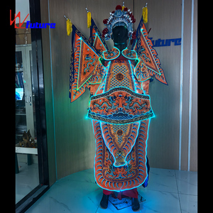 Traje de Ópera China de Fibra Óptica para Actuaciones Escénicas, Festivales Rave, Traje Luminoso de Armadura de Ópera de Pekín para Espectáculos y Carnaval - Product Image 5
