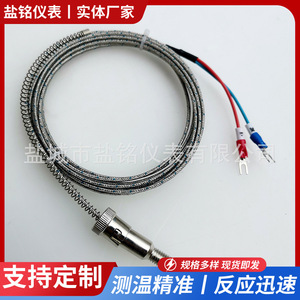 Salt Inscription J Type Thermocouple <b>Probe</b> Wire Leads <b>Temperature</b> Sensor For Industrial Use - Product Image 5