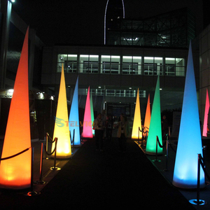 Modèle de pilier de cônes gonflables de décoration de fête d'événement bon marché avec colonnes gonflables légères de LED artistiques d'étape personnalisée - Product Image 5