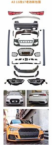 Kit de Carrocería Completo Estilo <span class=keywords><strong>RS3</strong></span> 8V.5 para Audi <span class=keywords><strong>A3</strong></span> <span class=keywords><strong>S3</strong></span> 8V 2013 2014 2015 2016, Parachoques Delantero y Trasero, Faros LED - Product Image 6