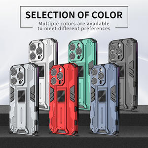 Funda de Lujo para Teléfono Celular para <span class=keywords><strong>Samsung</strong></span> iPhone 11 12 13 14 15 <span class=keywords><strong>Pro</strong></span> Max, Carcasa a Prueba de Golpes de Silicona TPU PC con Soporte Magnético - Product Image 6