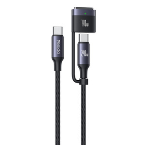 Yesido 2 metros 240W Carga rápida Tipo-<span class=keywords><strong>C</strong></span> <span class=keywords><strong>a</strong></span> Tipo-<span class=keywords><strong>C</strong></span>/<span class=keywords><strong>T</strong></span> 140W Carga magnética para IP Laptop Cable DE DATOS CA197 - Product Image 1