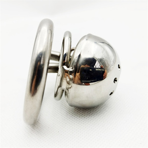 スチール純血種ベルト男性純血種デバイス、金属ペニスロック純血種コックケージリング男性のための大人のボンデージ大人のおもちゃ - Product Image 3