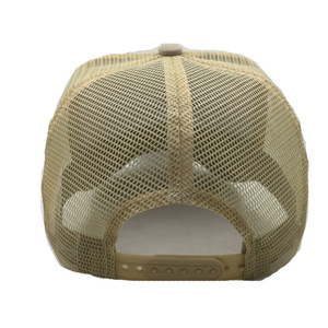 Fabricante de <span class=keywords><strong>Aus</strong></span>, gorra de malla de camionero de 5 paneles personalizada con parche bordado a rayas, sombrero con logotipo - Product Image 3