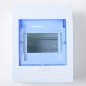 Boîtier de distribution <span class=keywords><strong>électrique</strong></span> en plastique QHECO Q1-Blue à montage en surface, 220V, 6/16 prises, utilisation intérieure, disjoncteur - Product Image 1