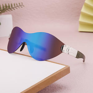 Ldh 6778 Lunettes de soleil de sport monobloc, verres polarisés PC, protection UV400, pour le cyclisme, les activités de plein air, design unisexe - Product Image 1