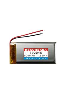 3.7V 500mAh 602045 2 ワイヤーポリマーリチウムイオンリチウムイオンバッテリー TWS GPS Mp3 スピーカー DVR レコーダー Mp4 L0092 用 - Product Image 2