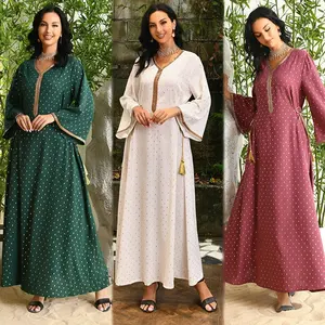 F1416 # musulmano moda donna abito lungo disegni elegante Jalabiya marocchino arabo turchia Dubai caftano Abaya abbigliamento islamico