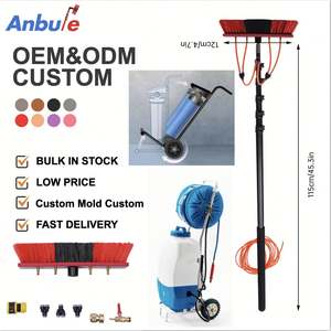 Strumento Efficiente per il Lavaggio di Pannelli Solari con Spazzola ad Acqua, Asta Estensibile, Perfetto per Aree Alte e Difficili da Raggiungere - Product Image 2