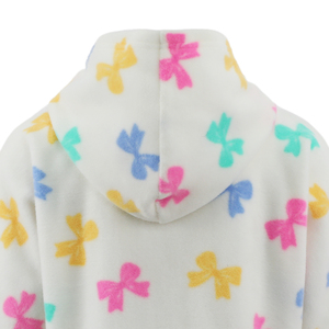 Set di felpa in cotone con stampa fiocchi <span class=keywords><strong>rosa</strong></span> bianco personalizzabile per ragazze autunno bambini moda Casual con cappuccio e <span class=keywords><strong>pantaloni</strong></span> - Product Image 4