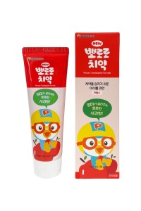 Wholesale Korea Custom Pororo Kids <b>Toothpaste</b> 90g Apple <b>Flavor</b> Children Fluoride Free Oral Care Made in Korea - Product Image 1
