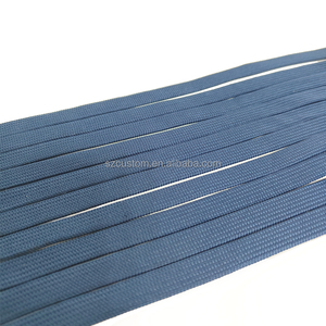 Dây Rút Và Dây Buộc Bằng Polyester Màu Xanh Dương Bán Sỉ Từ Nhà Máy Đầu Nhúng Silicon Logo Tùy Chỉnh Dây Kéo Quần Áo Hoodie - Product Image 5