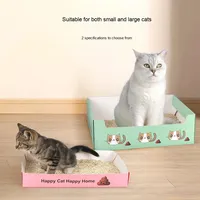 Portable pliable Durable papier chat litière jetable fournitures de nettoyage extérieur pour Amazon transfrontalier chat accessoires