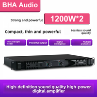 Amplificateur de puissance numérique de classe D BHA D4300 1200W*4 8Ω 4 canaux, amplificateur stéréo haute puissance, montage en rack pour enceinte de sonorisation PA Line Array
