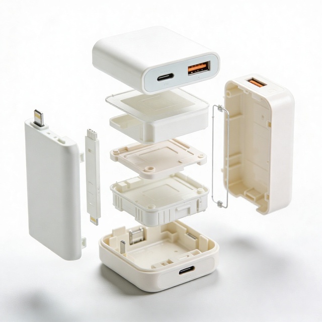 Customizable Injection Molded Plastic Covers for Power Banks