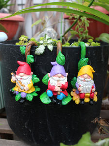 ตุ๊กตาเรซิน<span class=keywords><strong>3</strong></span>ชิ้นทำจากเรซินปรับแต่งได้ปรับแต่งได้ลายโนมส์เล่นเพลงได้สำหรับตกแต่งต้นไม้สำหรับกระถางดอกไม้กลางแจ้ง - Product Image 2