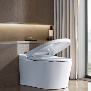 WC intelligente monoblocco a pavimento Gunies con doppio scarico europeo, telecomando, lavaggio glutei e funzionamento automatico a scomparsa - Product Image 1