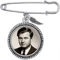 Boutonnière de mariage, broche porte-bouquet, broche photo Aile d'ange, pour Mère de la Mariée et du Marié, en fer et pierre naturelle, avec logiciel de redimensionnement de photos