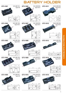 GT3-1801 <span class=keywords><strong>UM</strong></span>-1 1,5V Einzel-D-Zellen-Batteriehalter-Box aus schwarzem Kunststoff für Auto, USV, Haushaltsgeräte, Elektrowerkzeuge - Product Image 6