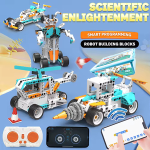 Juguetes STEAM, 380 Piezas, 18 en 1, Ciencia y Educación, Robot Programable por <span class=keywords><strong>APP</strong></span>, Coche de Control Remoto, Bloques de Construcción, Juguetes para Niños - Product Image 2