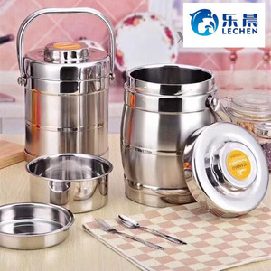 1.6L Thép Không Gỉ Chân Không Nhiệt Thực Phẩm Jar Thực Phẩm Ấm Hơn Container Hộp Ăn Trưa Có Tay Cầm Và Ngăn - Product Image 2