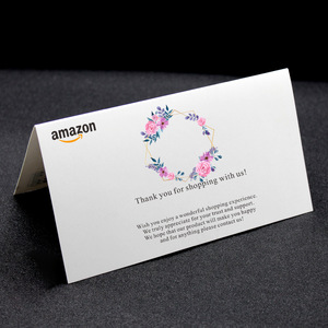 Amazon Top Seller Packaging Customize Review Card Customize Thank You Card