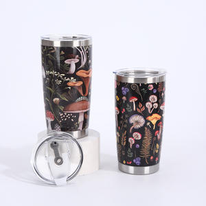 แก้วน้ำสแตนเลสลายพรางขนาด 20 ออนซ์ พิมพ์ลายธงชาติอเมริกันแบบ 3 มิติ ด้วยเทคนิค UV ปิดผนึกสุญญากาศ เก็บอุณหภูมิได้นาน 6-12 ชั่วโมง เหมาะสำหรับกิจกรรมกลางแจ้ง - Product Image 3