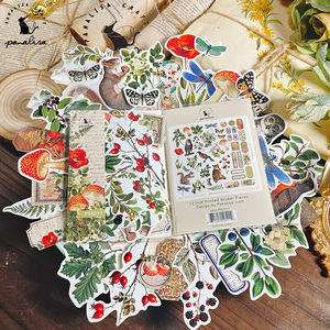 Autocollants rétro esthétiques, fleurs, plantes, autocollants décoratifs DIY, <span class=keywords><strong>vintage</strong></span>, <span class=keywords><strong>scrapbooking</strong></span> pour journaux, <span class=keywords><strong>kit</strong></span>, journal de rebut, planificateurs, papeterie - Product Image 5