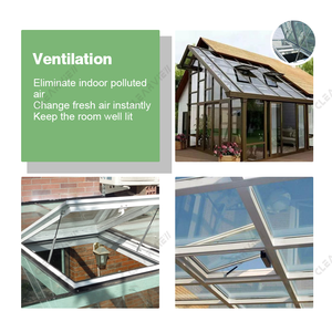 Contours en verre 250 cm, <span class=keywords><strong>jardin</strong></span> d'usine, Design d'été, maison en verre, capuchon en forme de Triangle - Product Image 6