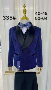 Costume pour Garçon 3 Pièces <span class=keywords><strong>Ensemble</strong></span> Classique Veste Gilet Pantalon Tenue de Cérémonie Mariage Garçon d'Honneur Coupe Ajustée de Qualité Supérieure Blazer pour Enfant - Product Image 4