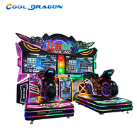 Machine de jeu d'arcade Crazy Rider, simulateur de course de moto dynamique, compétitif à deux joueurs, anglais, garantie 1 an, fabricant direct