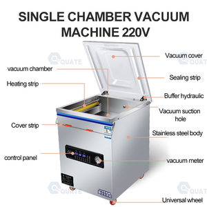 Machine d'emballage sous vide automatique en acier inoxydable, machine d'emballage sous vide alimentaire commerciale pour la viande et le riz - Product Image 5