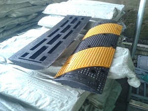 Tốc Độ Cao Su Hump Cao Su Giao Thông Đường Bộ Tốc Độ Khối Tốc Độ Xe Va Chạm - Product Image 4
