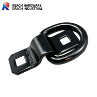 Anneaux d'arrimage en D robustes Q235 3/8\" 10 mm, ancrages encastrés pour cargaisons/remorques, camions, bateaux, pièces de remorque