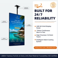 Écran d'affichage de menu de restaurant avec publicité USB, affiche numérique LCD 43 pouces pour usage intérieur dans les ascenseurs et les aéroports