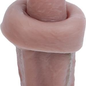 Strap on Squirting <b>Dildo</b> Realistic Sliding Foreskin <b>Dildo</b> Penis Testicles Adult Sex Toy for Women Anal Vaginal Stimulation - Product Image 4