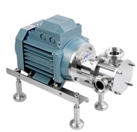 Pompe à impeller flexible auto-amorçante en acier inoxydable 316L pour applications sanitaires, personnalisable OEM pour applications alimentaires, ISO/CE
