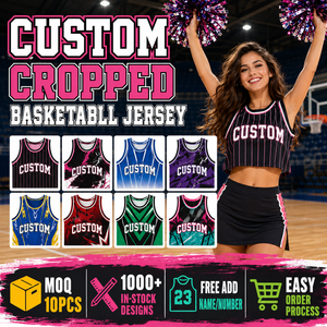 Crop top personnalisé pour cheerleading, maillot <span class=keywords><strong>de</strong></span> basketball pour <span class=keywords><strong>femme</strong></span>, uniforme d'équipe, vente en gros, <span class=keywords><strong>tee</strong></span>-<span class=keywords><strong>shirt</strong></span> féminin, hauts sexy pour <span class=keywords><strong>femme</strong></span> grande taille - Product Image 1