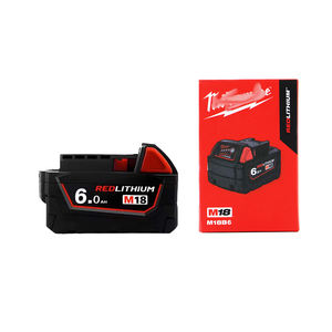 Bateria Milwaukee 18V M18B6 6000mAh Recarregável Compatível com Ferramentas Milwaukee Embalada em Caixa Colorida - Product Image 1