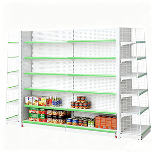 Siêu thị Kệ hai mặt 35 cm sâu rượu và rượu gạo bán lẻ mỹ phẩm Dubai trái cây kính mới hàng tạp hóa kệ giá - Product Image 1