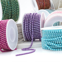 Nouvelle Chaîne à Griffes Mocha Électroplaquée Couleur, Style Tige, pour Accessoires de Bijoux Faits Main DIY, avec Opales et Strass, Chaînes en Forme de Coupe
