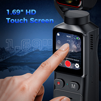 Cámara de Acción de Bolsillo L19 4K, Portátil, Antivibración, Pantalla Táctil, Grabadora WiFi, Batería Grande de 2000 mAh, Cámara para TikTok y Vlogging