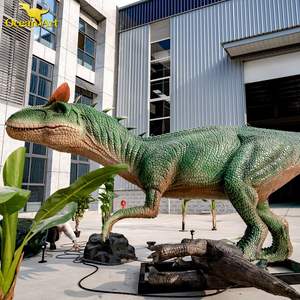 Modèle de dinosaure animatronique géant de grande taille sur le thème du parc jurassique, en fibre de verre et métal, pour utilisation en intérieur/extérieur, personnalisable - Product Image 6