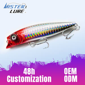 MISTER LURE 90mm 12.2g Plastik Özel Renk OEM Popper Yem ABS Plastik Tatlı Su Balıkçılığı Yüzen Popper Yem - Product Image 1