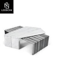 Offre Spéciale sur mesure moderne de luxe centre table basse ensembles de meubles de salon cadre en métal marbre centre tables basses