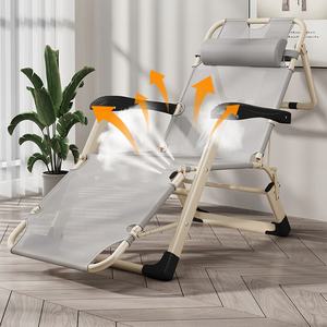 Chaise <span class=keywords><strong>de</strong></span> plage pliante Teslin en acier réglable et portable à double usage pour l'extérieur Chaise longue inclinable pour le soleil - Product Image 2
