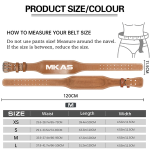 حزام دعم الخصر عالي الجودة من MKAS لرفع الأثقال والتدريب على القوة مع مشبك رافعة - Product Image 5